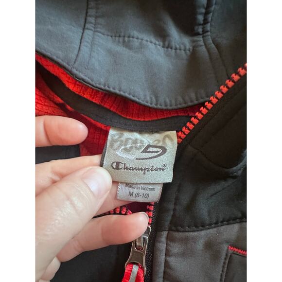 C9 Champion Boys Black & Gray Soft Shell Jacket - M (8/10) - Picture 4 of 5